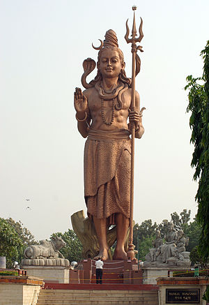Shiva holding the trishula